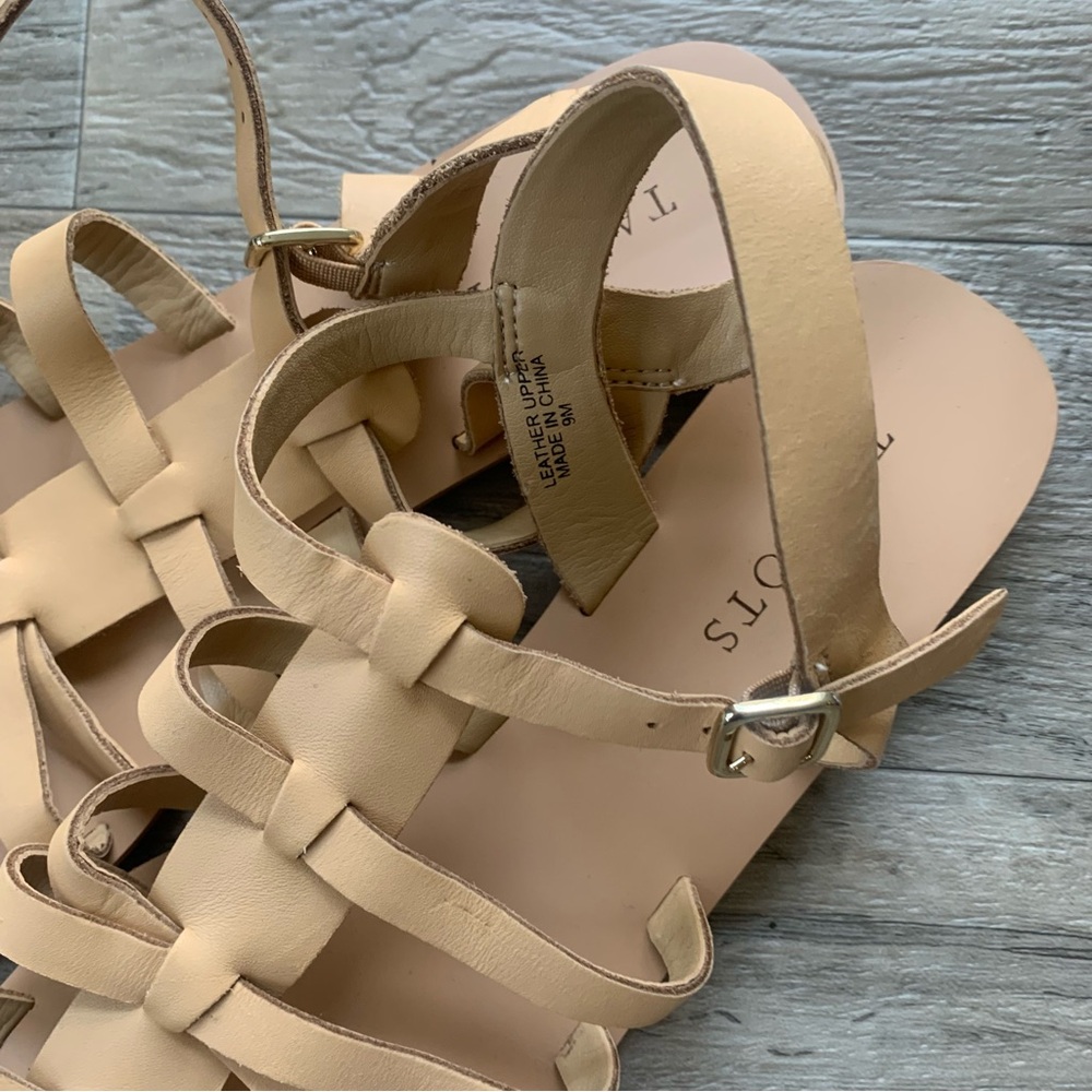 Talbots Leather Strappy Buckle Sandals - Picture 4 of 11